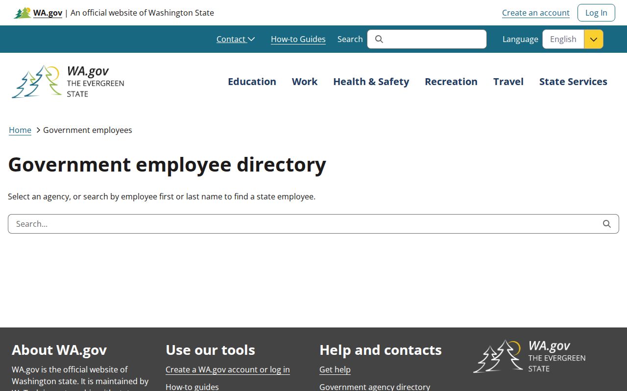 Seattle people directories Washington employee search